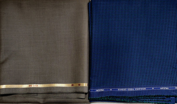 Mansfab Cotton Blend Solid Shirt & Trouser Fabric