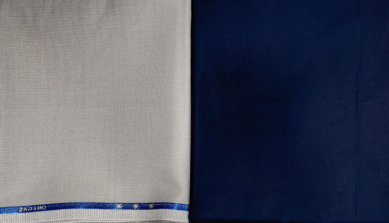 Mansfab Cotton Blend Printed Shirt & Trouser Fabric