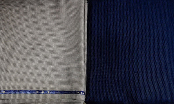 Mansfab Cotton Blend Self Design Shirt & Trouser Fabric
