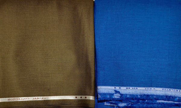 Mansfab Cotton Blend Solid Shirt & Trouser Fabric