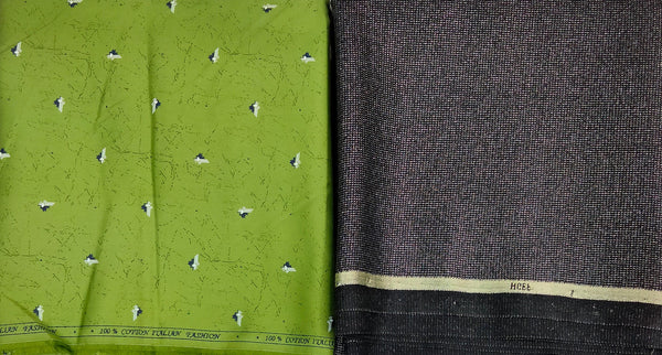 Mansfab Cotton Blend Printed Shirt & Trouser Fabric