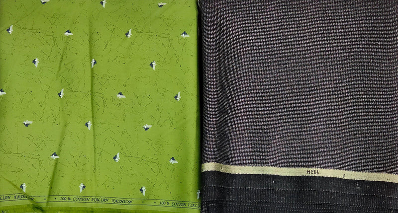 Mansfab Cotton Blend Printed Shirt & Trouser Fabric