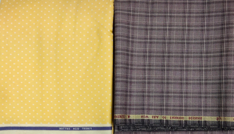 Mansfab Cotton Blend Solid Shirt & Trouser Fabric