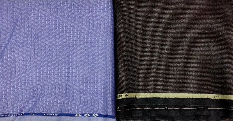 Mansfab Cotton Blend Printed Shirt & Trouser Fabric