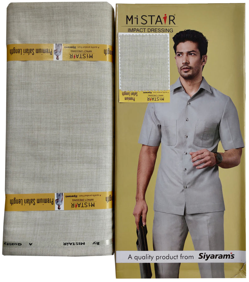 Mansfab Brocade Solid Safari Fabric  (Unstitched)-0004