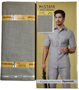 Mansfab Brocade Solid Safari Fabric  (Unstitched)-0006