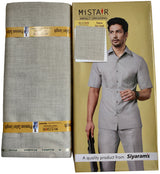 Mansfab Brocade Solid Safari Fabric  (Unstitched)-0007