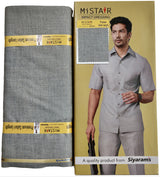 Mansfab Brocade Solid Safari Fabric  (Unstitched)-0008