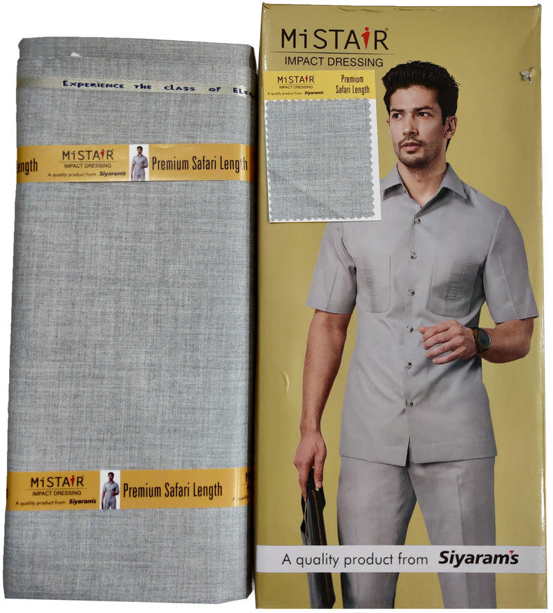 Mansfab Brocade Solid Safari Fabric  (Unstitched)-0011