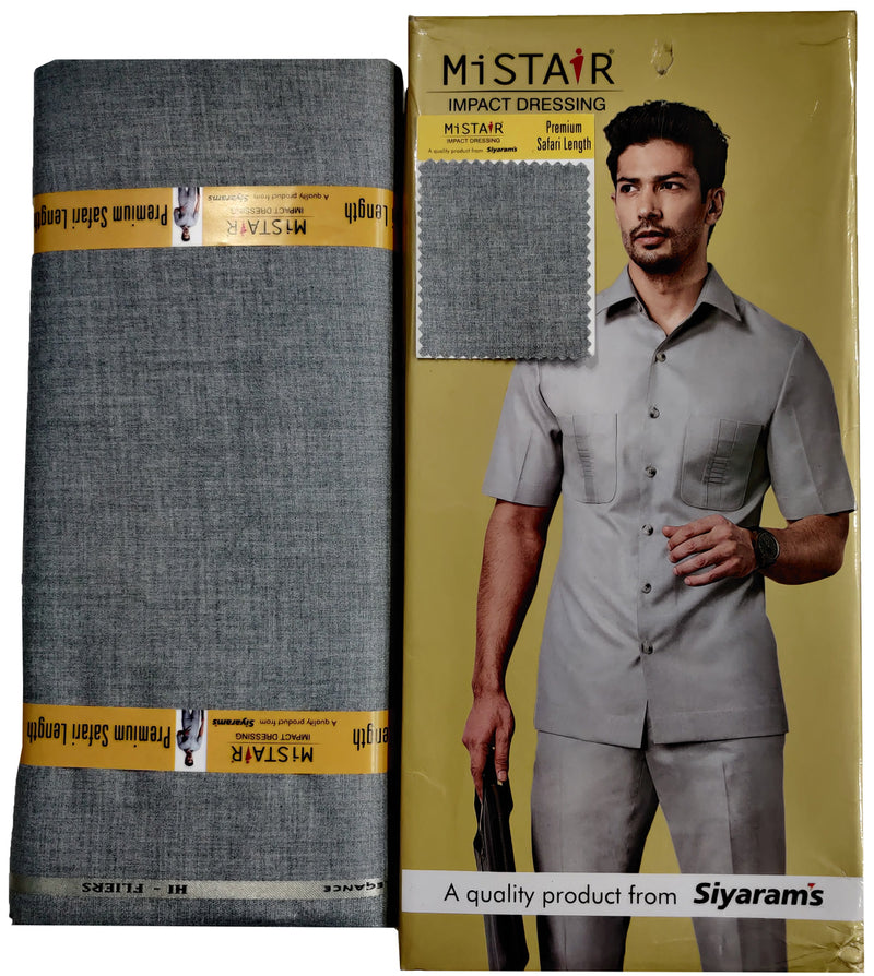 Mansfab Brocade Solid Safari Fabric  (Unstitched)-0016