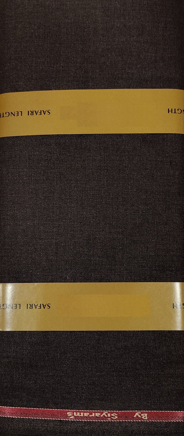 mansfab brocade solid safari fabric  (unstitched)-0018